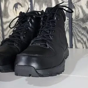 New Nike Manoa ACG Mens Size 13 Black Leather All Weather Boots 454350-003 NIKE 454350-003 BLACK MANOA LEATHER MENS BOOTS SIZE US 10 | eBay main image 3